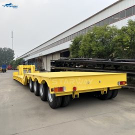 4 Axles Detachable  Gooseneck Lowboy Trailer