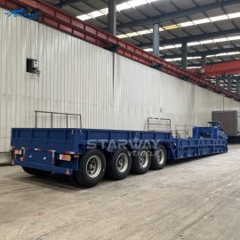 4 Axles Gooseneck Lowboy Trailer